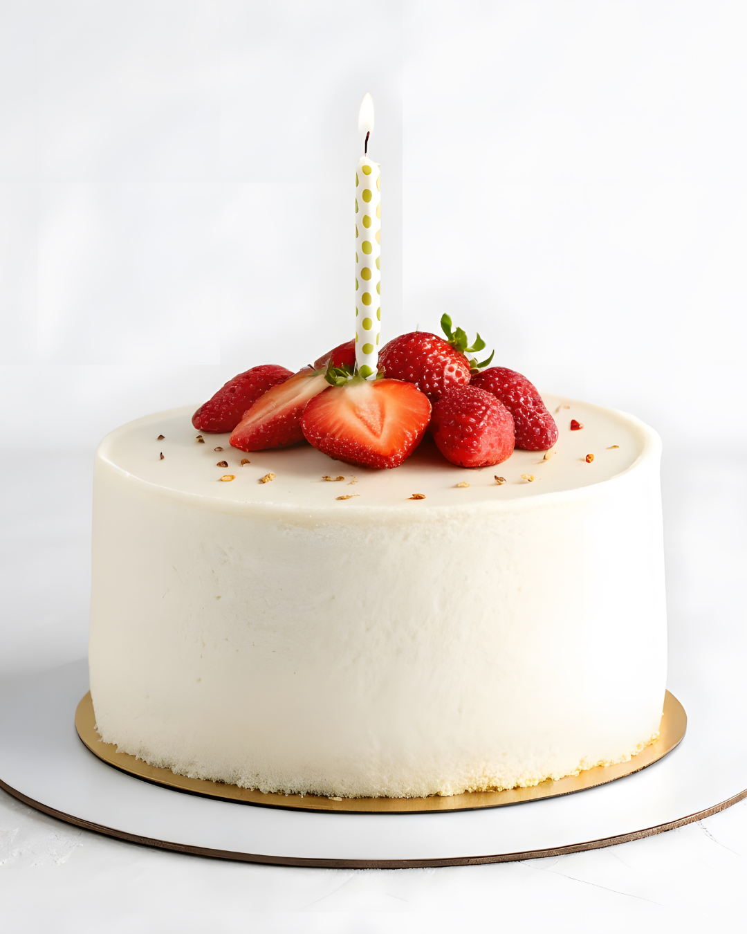 Strawberry Vanilla Layer Cake